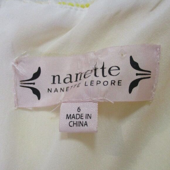 Nanette Lepore yellow Floral Lace Dress 6 - Picture 5 of 5